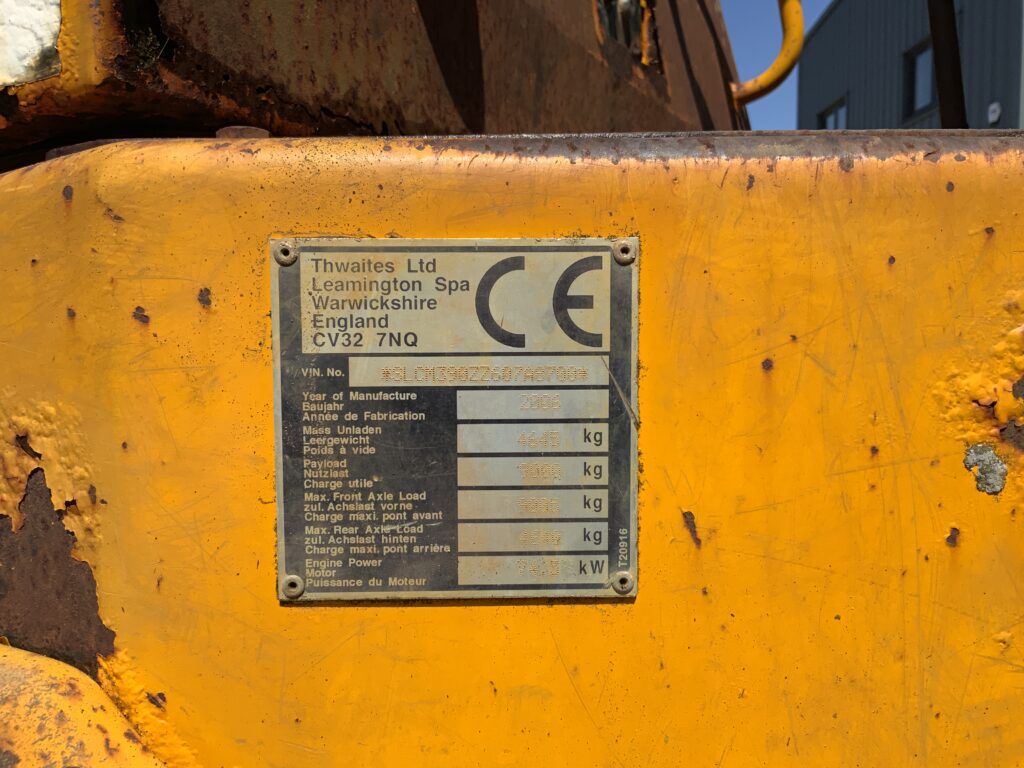 Thwaites 10Tonne Dumper (ST26874)