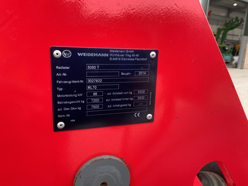 Weidemann 5080T Telescopic Loading Shovel (ST27129)