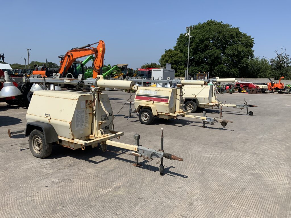Amida Lighting Towers X3 JOB LOT Generator (ST26592)