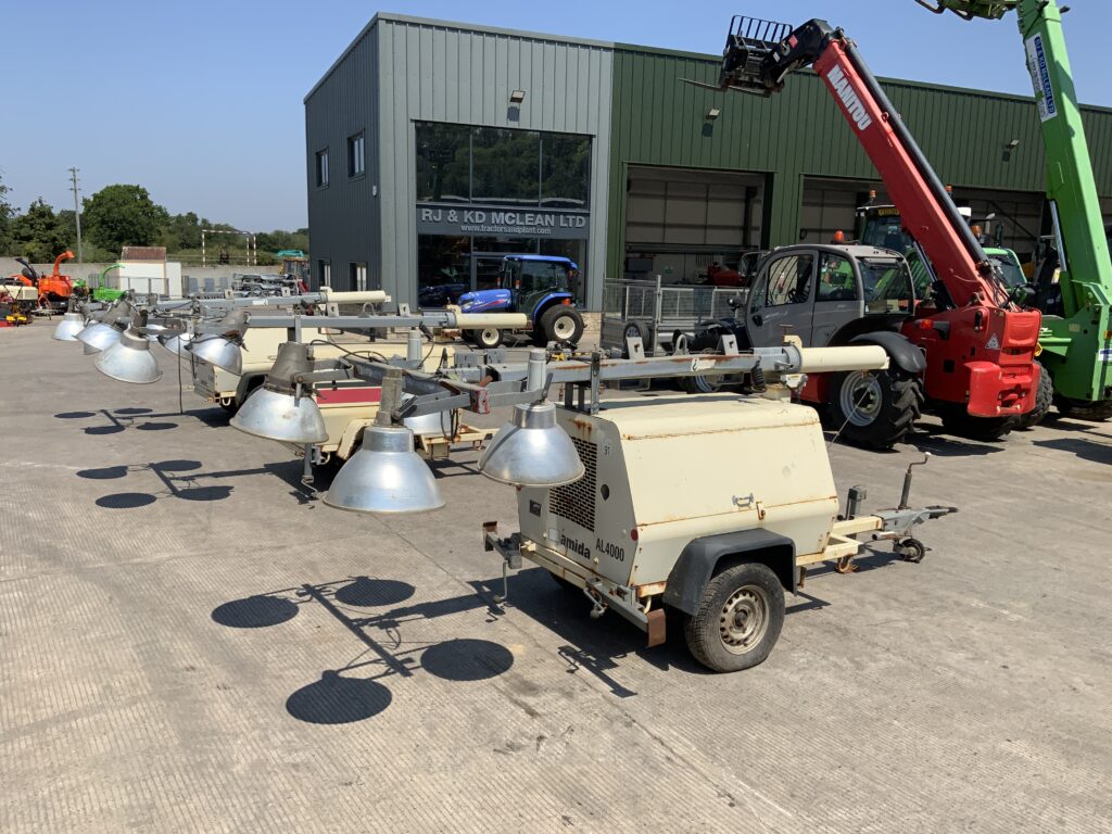 Amida Lighting Towers X3 JOB LOT Generator (ST26592)