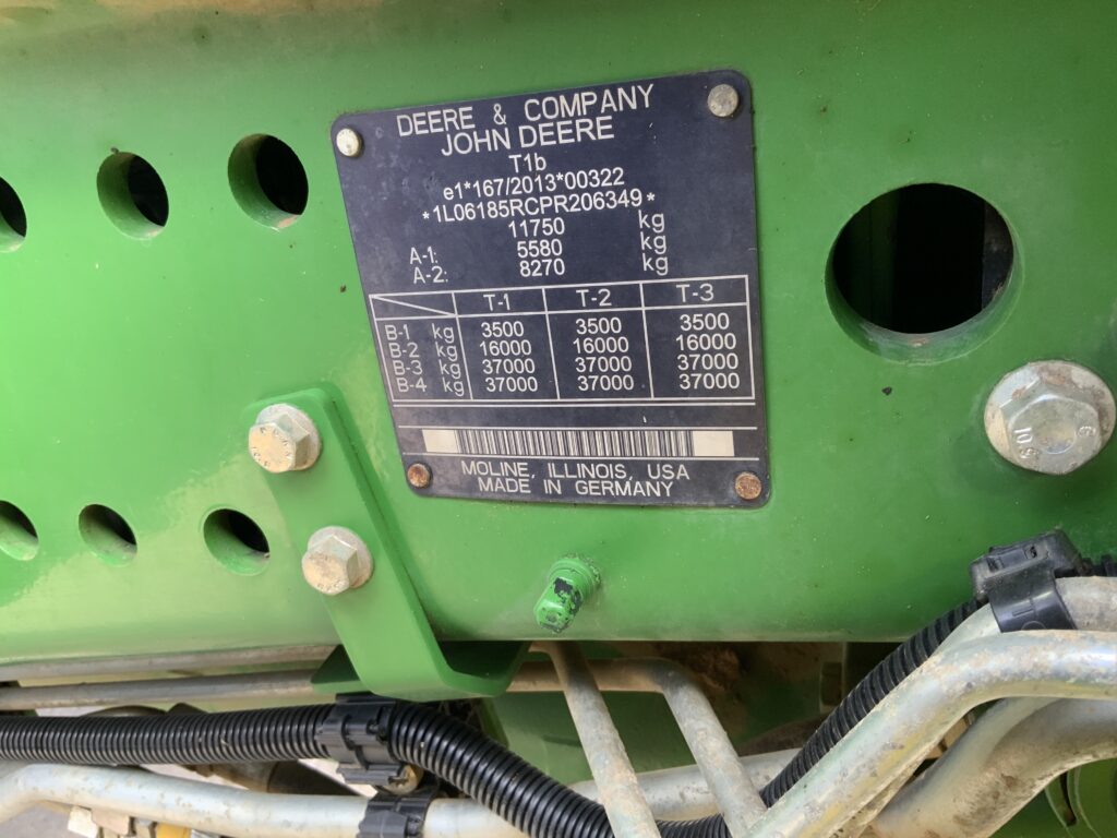 John Deere 6R.185 Tractor (ST27219)