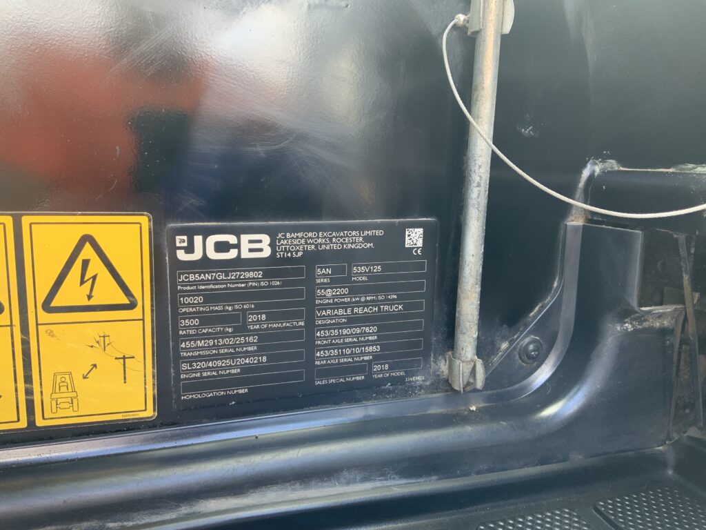 JCB 535-125 Hi Viz Telehandler (ST27139)