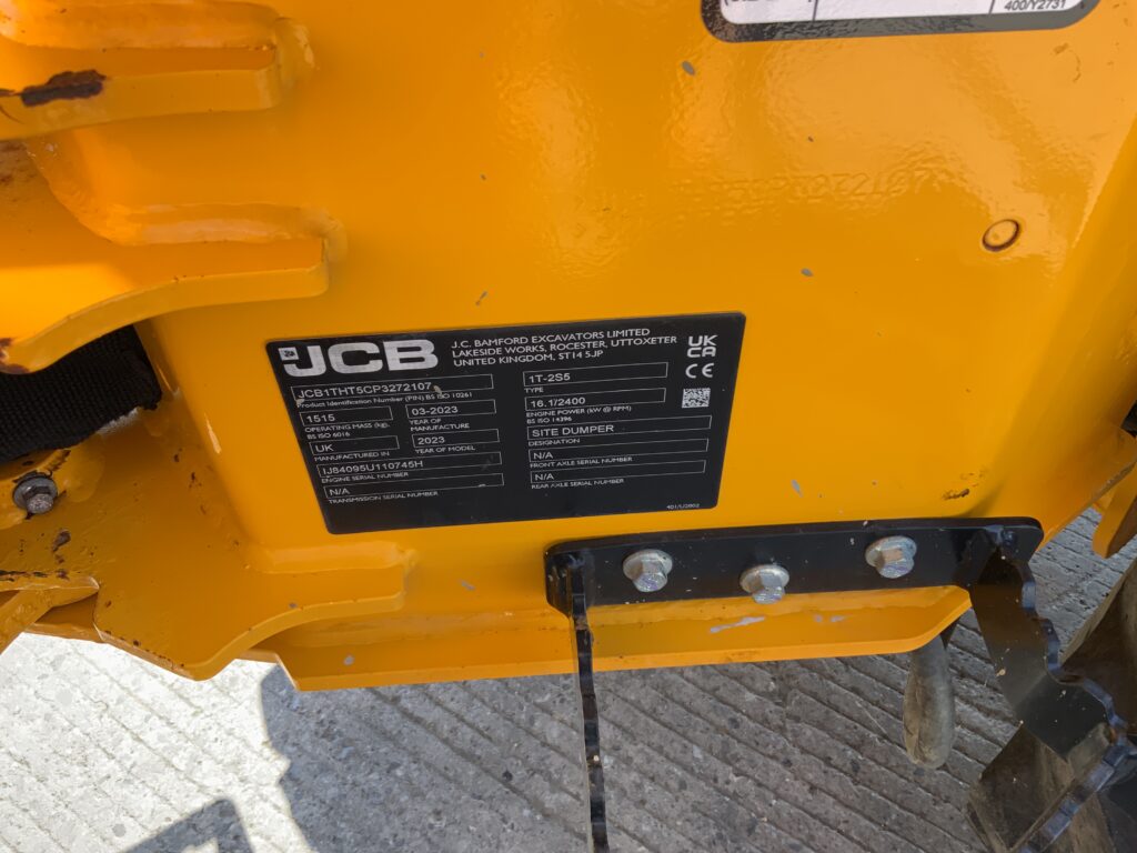JCB 1 Tonne-2 Hi Tip Dumper (ST27104)