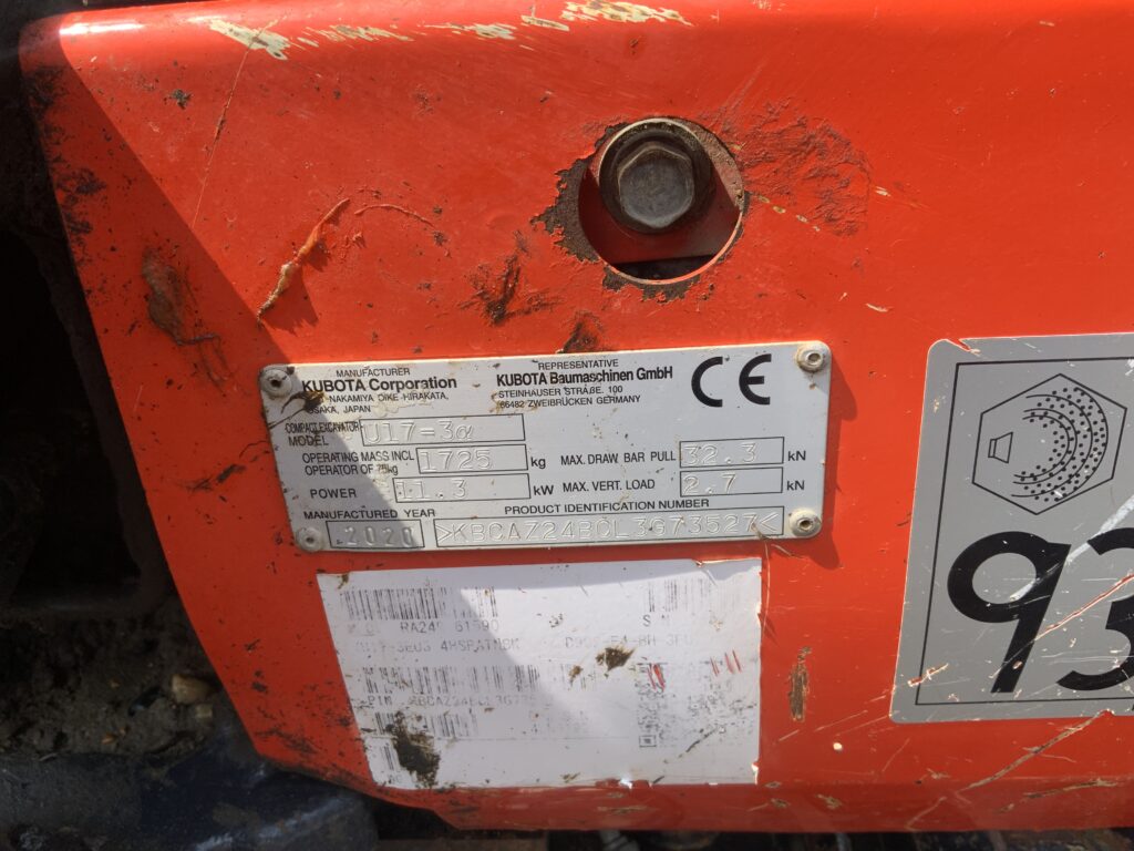 Kubota U17-3 Digger (ST27125)