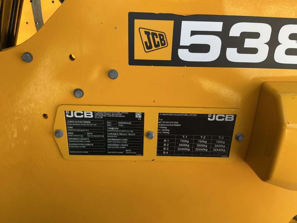 JCB 538-60 Agri Super Telehandler (ST26756)