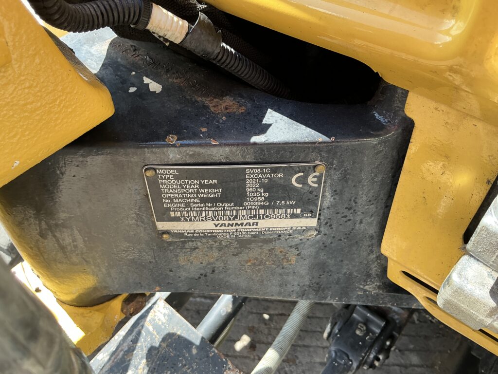 Yanmar SV08 Micro Digger (ST27498)