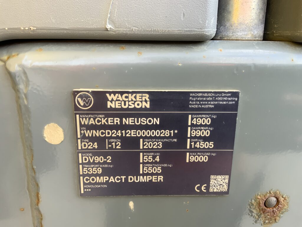 Wacker Neuson DV90 Edition B Dumper (ST27349)