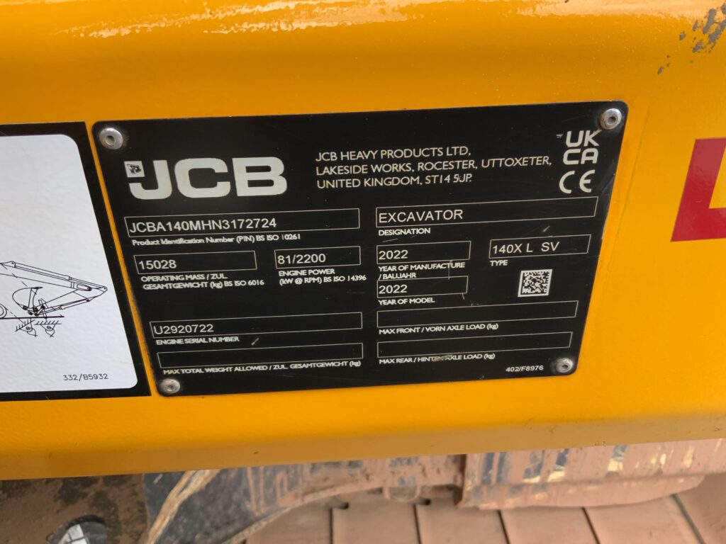 JCB 140X LC Digger (ST26378)