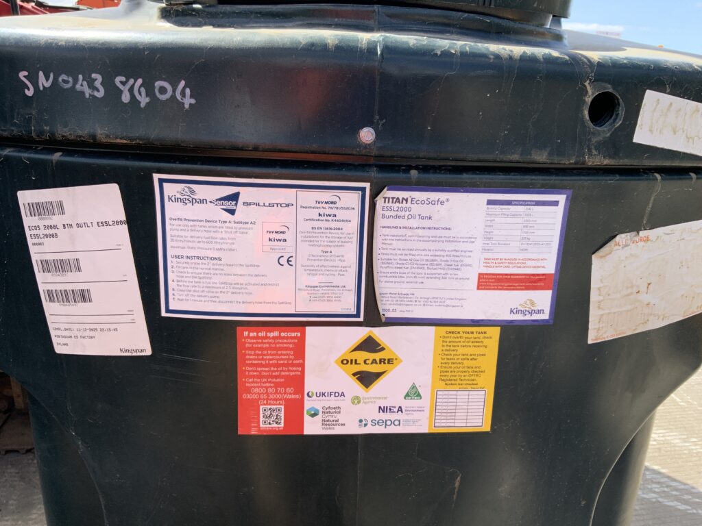 2000Ltr Bunded Heating Oil Tank