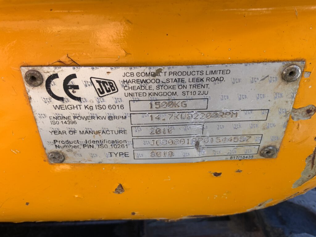 JCB 8018 CTS Digger (ST27380)