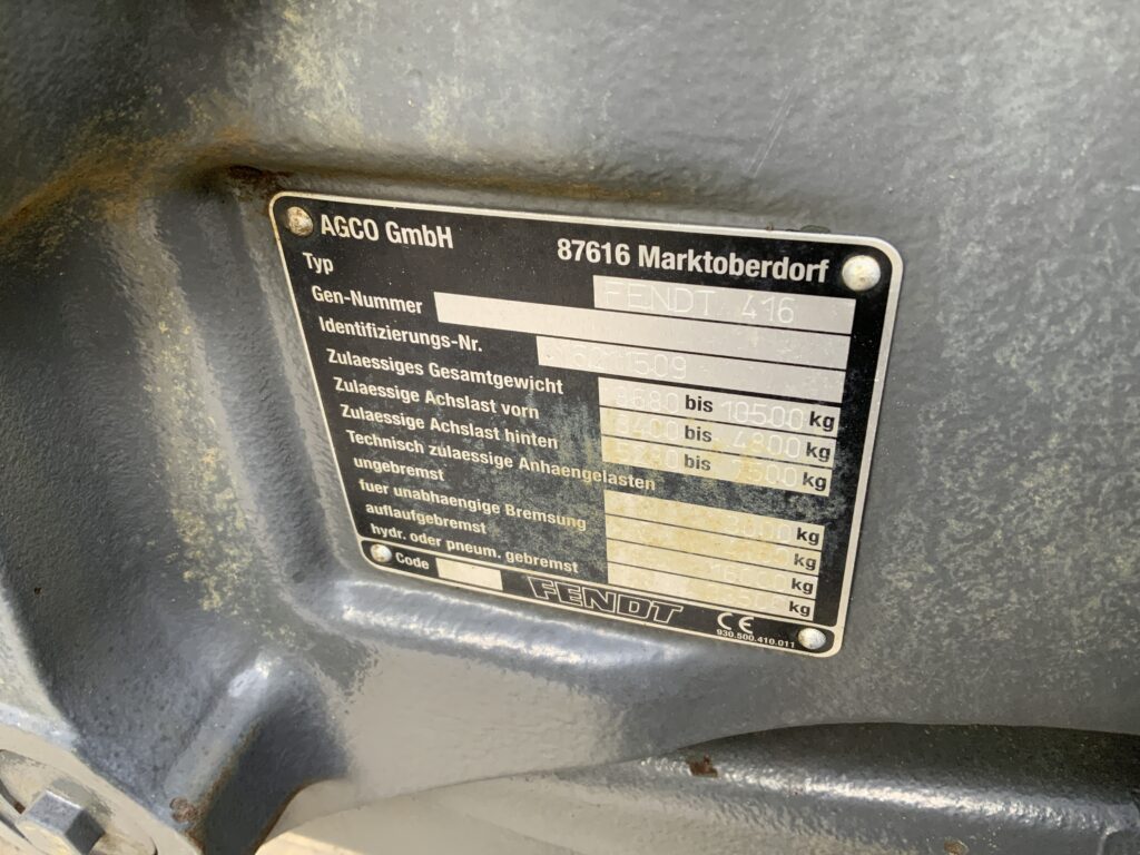 Fendt 516 Profi Plus Tractor (ST27235)
