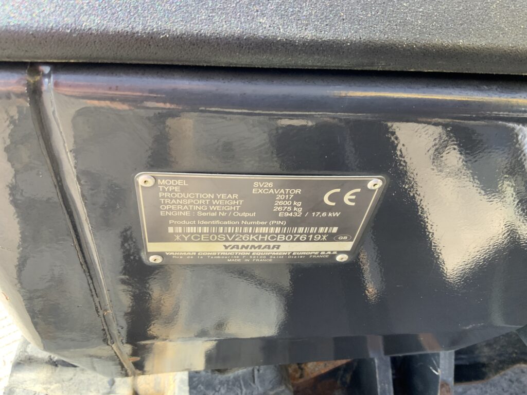 Yanmar SV26 Digger (ST27462)