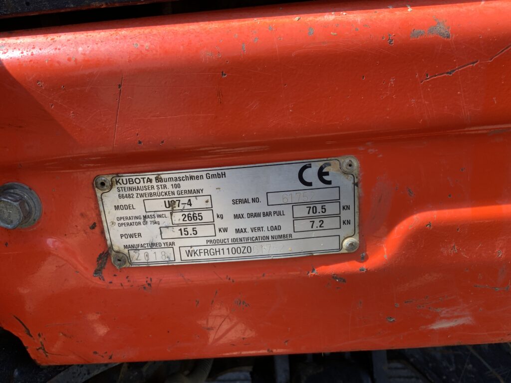 Kubota U27-4 Digger (ST27367)