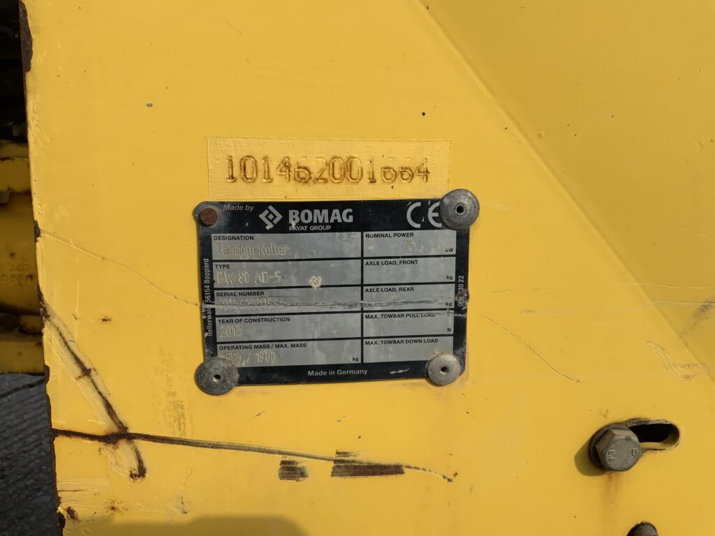 Bomag BW80 AD-5 Roller (ST27454)
