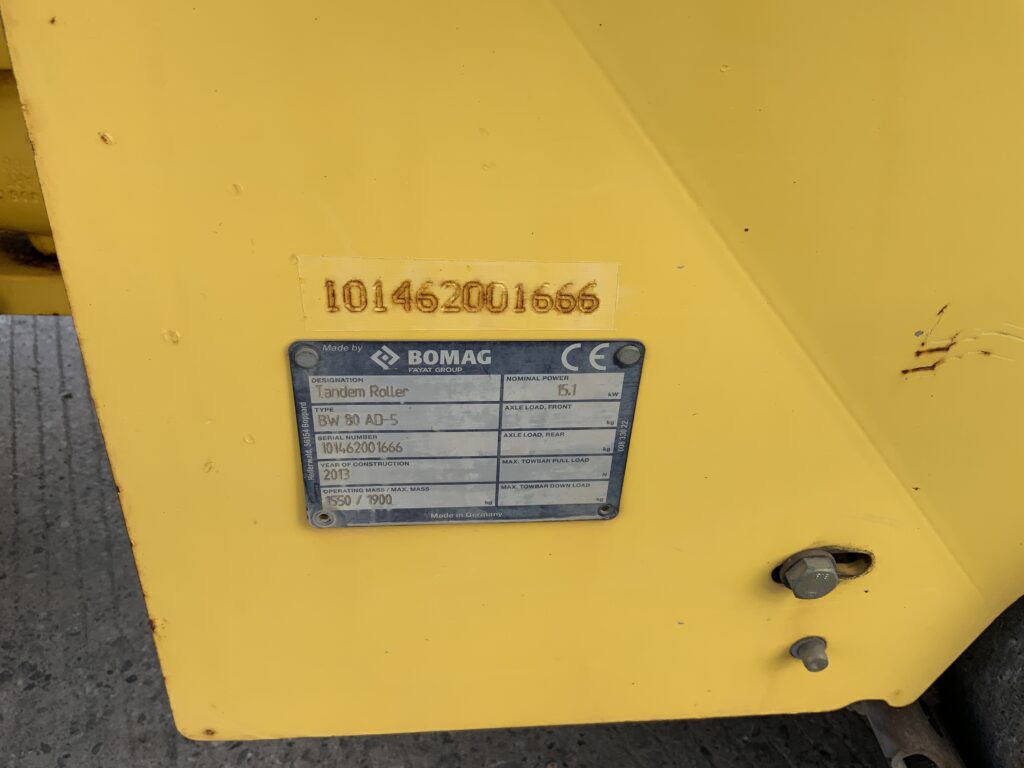 Bomag BW80 AD-5 Roller (ST27416)