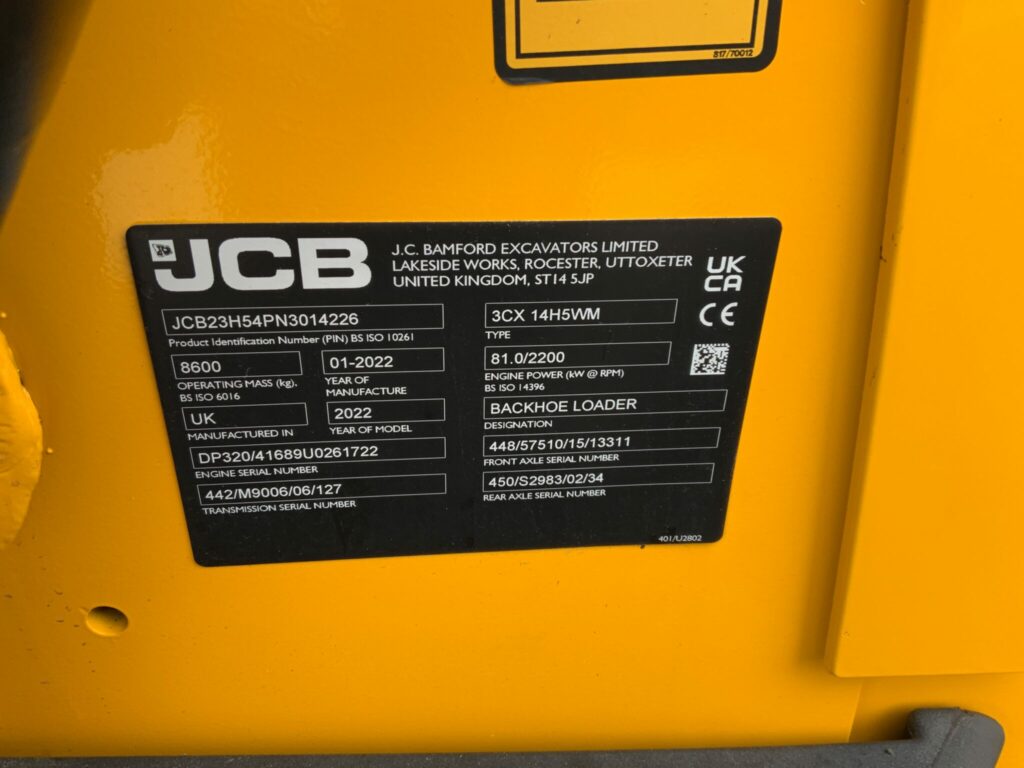 JCB 3CX Site Master Pro Wheeled Digger (ST25999)