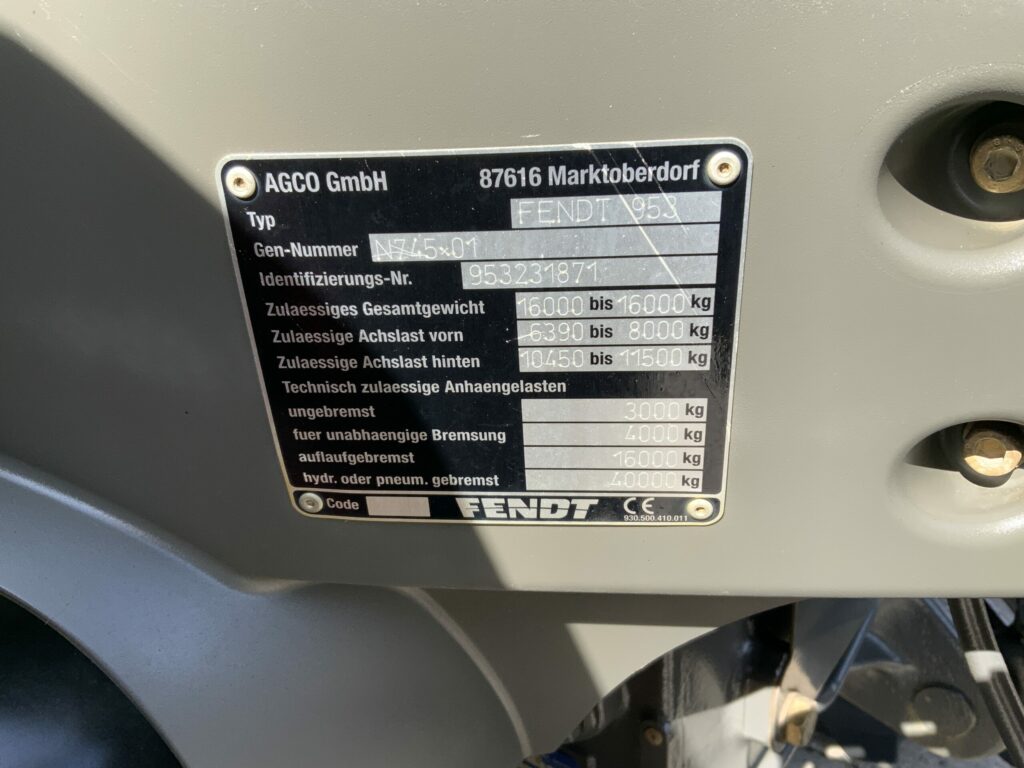 Fendt 936 Profi Plus Tractor (ST27042)