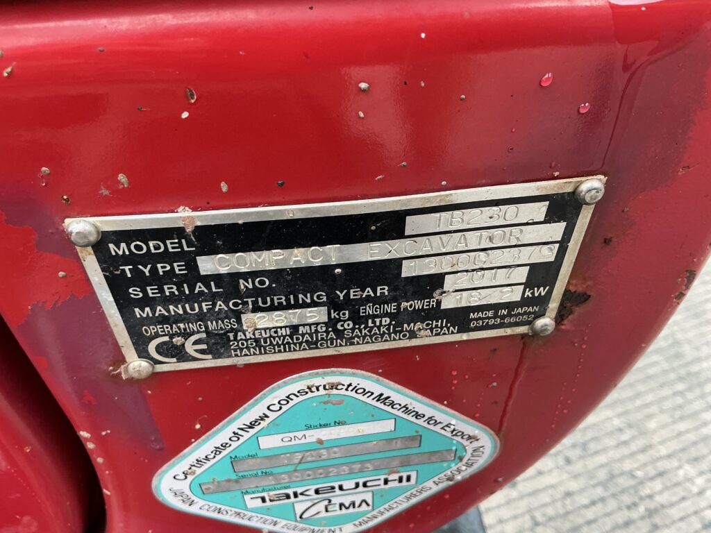 Takeuchi TB230 Digger (ST27528)